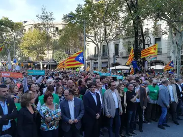 Manifestación en Barcelona por la liberación de 'los Jordis' Manifestación en Barcelona por la liberación de 'los Jordis'