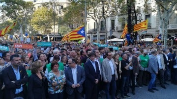 Manifestación en Barcelona por la liberación de 'los Jordis'