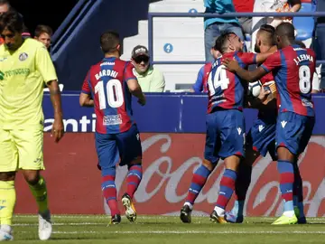 El Levante celebra un gol El Levante celebra un gol