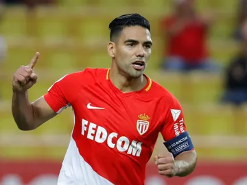 Falcao celebra un gol con el Mónaco Falcao celebra un gol con el Mónaco