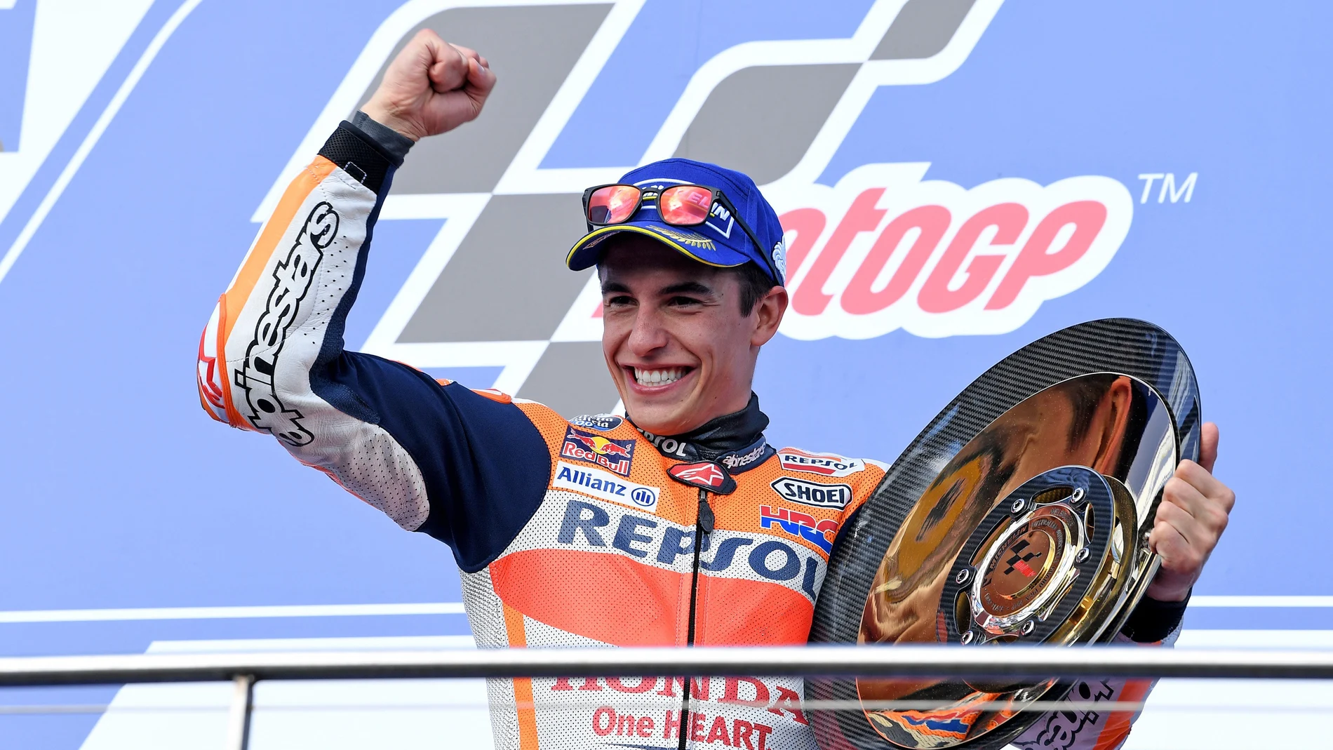 Marc Márquez celebra una victoria en MotoGP Marc Márquez celebra una victoria en MotoGP