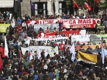 Manifestaciones en Galicia por los incendios