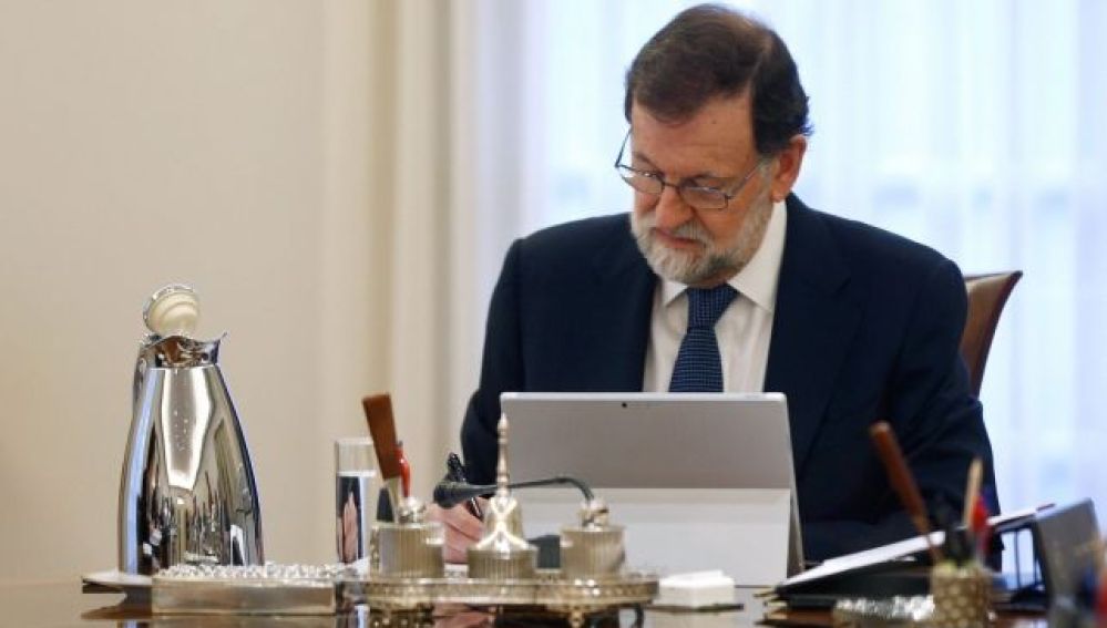 Mariano Rajoy en La Moncloa