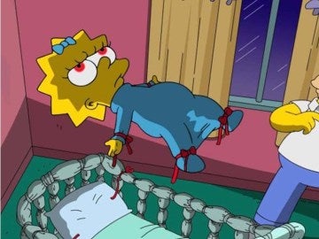 Maggie es poseída por el demonio en el especial de Halloween de 'Los Simpson'