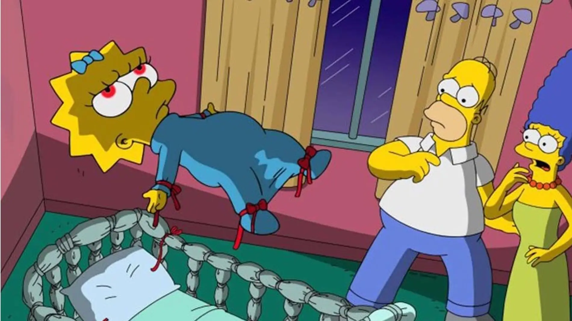 Maggie es poseída por el demonio en el especial de Halloween de 'Los Simpson'