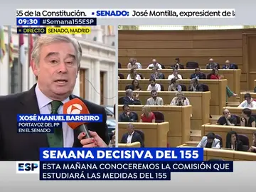 Xosé Manuel Barreiro, portavoz del PP en el Senado Xosé Manuel Barreiro, portavoz del PP en el Senado