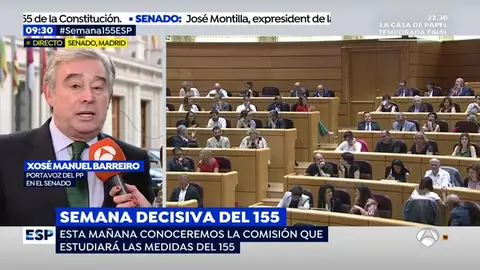 Xosé Manuel Barreiro, portavoz del PP en el Senado Xosé Manuel Barreiro, portavoz del PP en el Senado