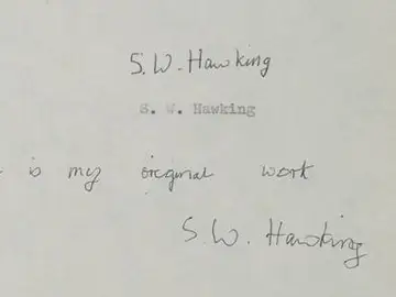 Stephen Hawking autoriza acceso libre a su tesis doctoral, de 1966 Stephen Hawking autoriza acceso libre a su tesis doctoral, de 1966
