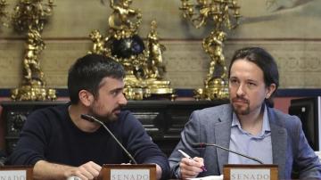 Pablo Iglesias y Ramón Espinar