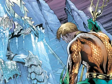 Aquaman y su padre Aquaman y su padre