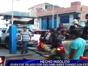 Sacan del féretro a un joven de 24 años que creían que estaba muerto Sacan del féretro a un joven de 24 años que creían que estaba muerto