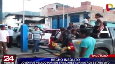 Sacan de un féretro a un joven que daban por muerto