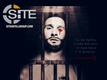 La imagen de Leo Messi sangrando y encarcelado difundida por Daesh