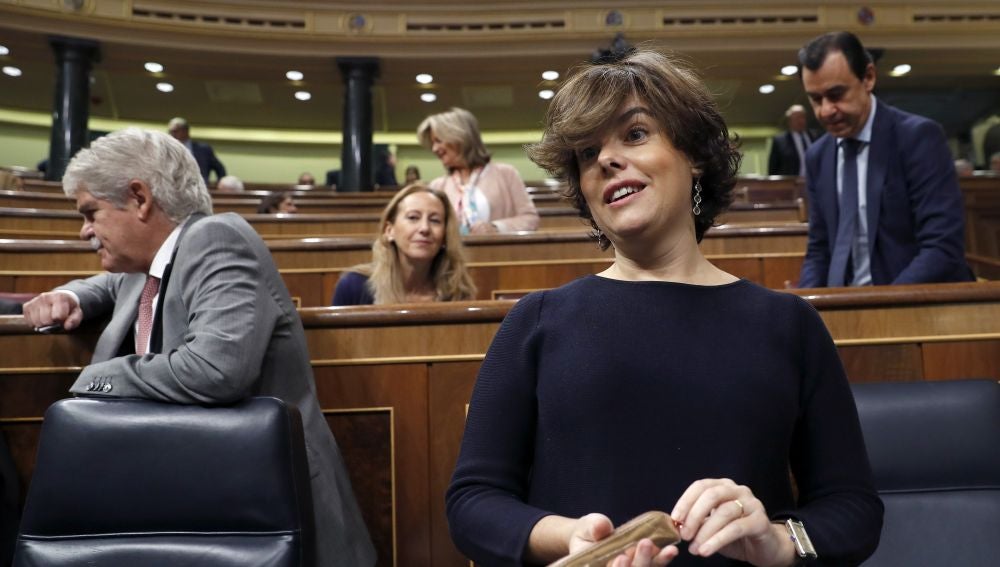 La vicepresidenta del Gobierno, Soraya Sáenz de Santamaría