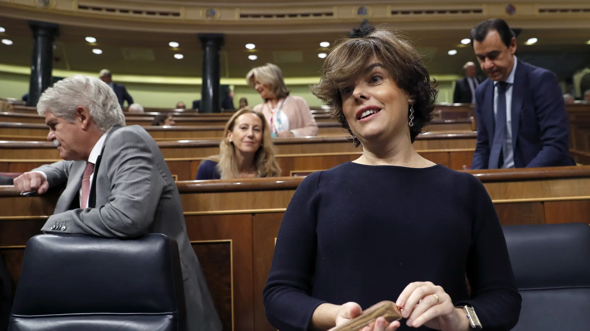 La vicepresidenta del Gobierno, Soraya Sáenz de Santamaría La vicepresidenta del Gobierno, Soraya Sáenz de Santamaría