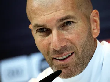 Zidane, en su comparecencia de prensa Zidane, en su comparecencia de prensa