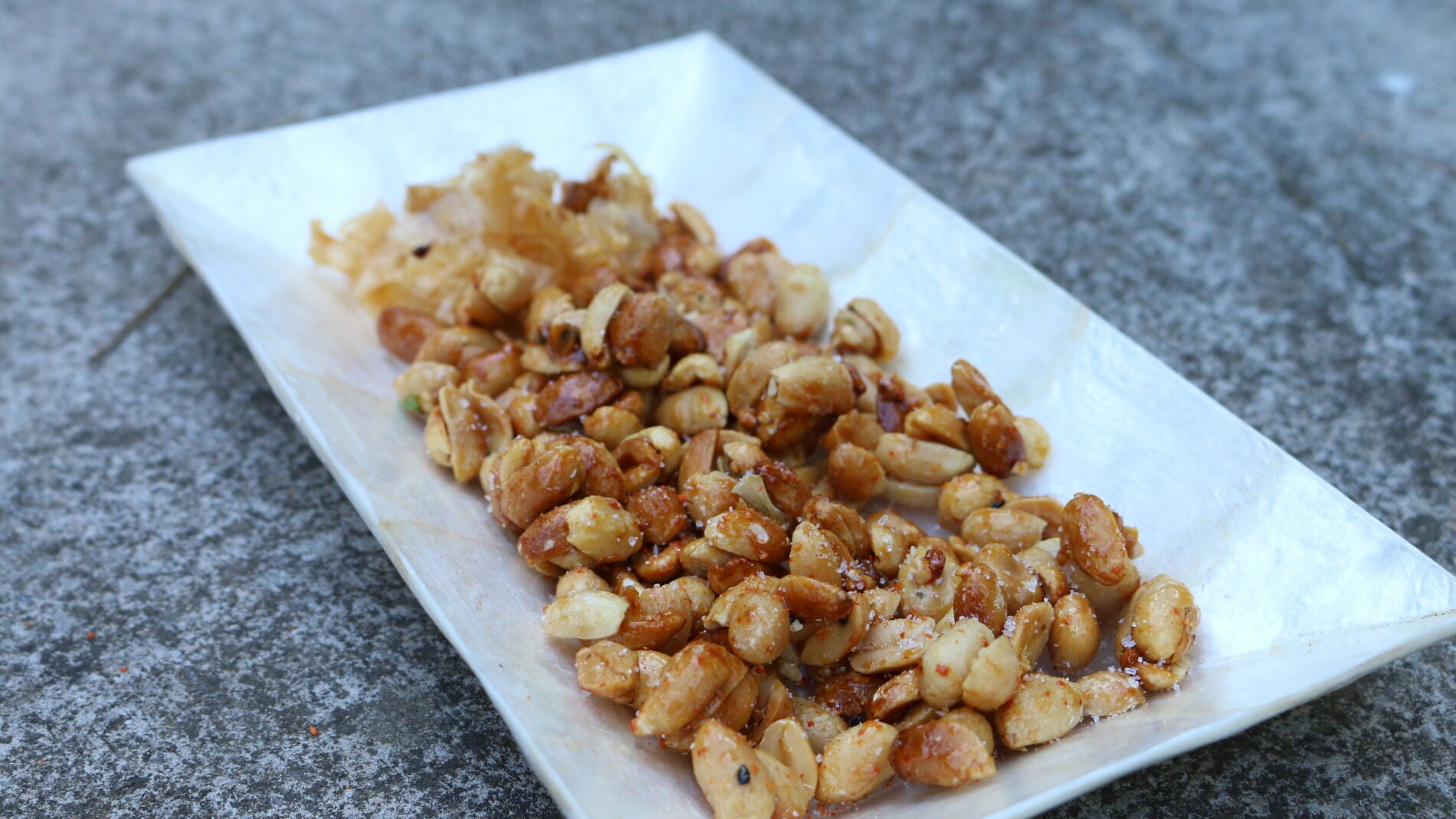 Frutos secos caramelizados al microondas