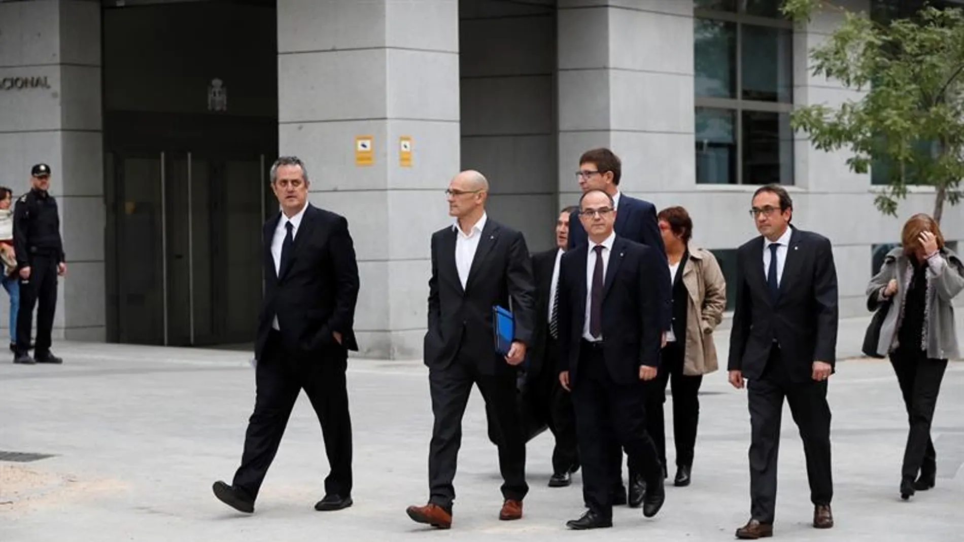 Llegada de Romeva, Rull y Turull Llegada de Romeva, Rull y Turull