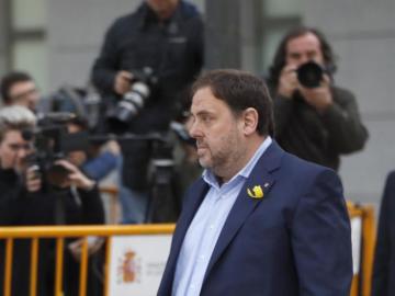 Oriol Junqueras llega a la Audiencia Nacional para declarar