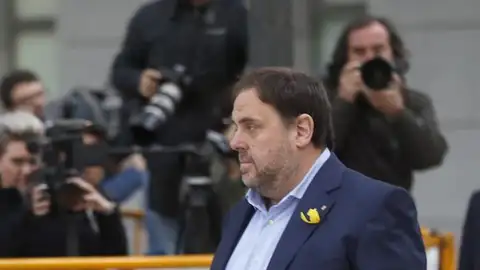 Oriol Junqueras llega a la Audiencia Nacional para declarar Oriol Junqueras llega a la Audiencia Nacional para declarar