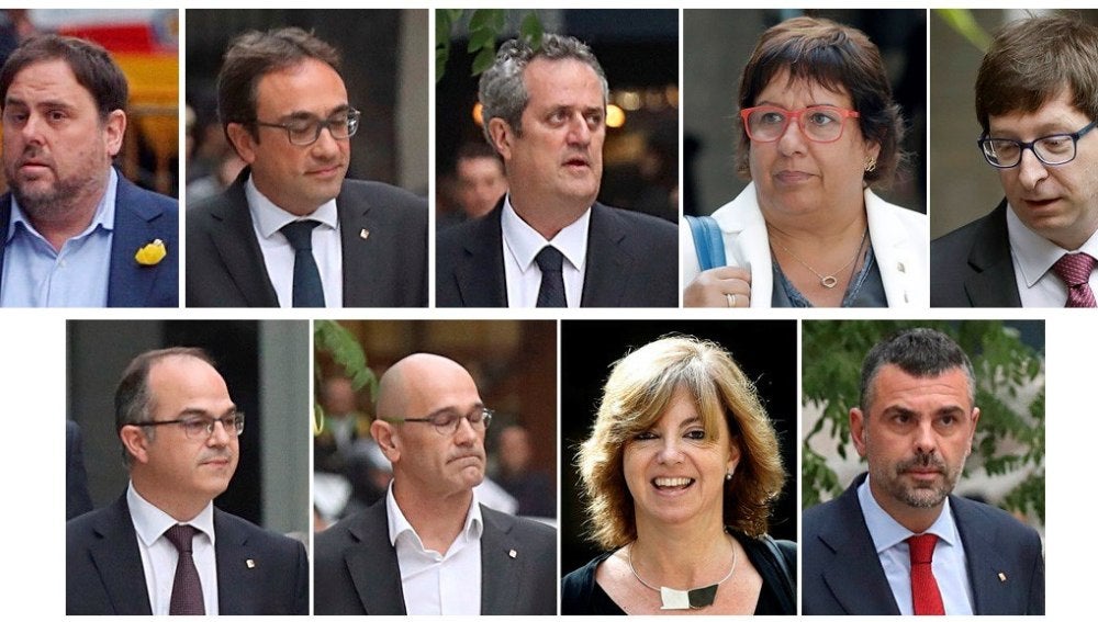 Exmiembros del Govern encarcelados por la juez de la Audiencia Nacional Carmen Lamela
