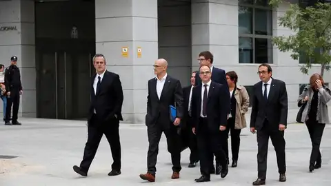 Los exconsejeros de la Generalitat de Cataluña en la Audiencia Nacional Los exconsejeros de la Generalitat de Cataluña en la Audiencia Nacional