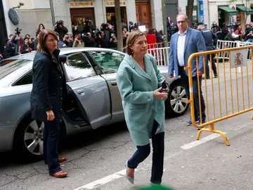 Carme Forcadell, a su llegada a la sede del Tribunal Supremo Carme Forcadell, a su llegada a la sede del Tribunal Supremo