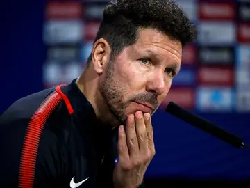 Simeone en rueda de prensa Simeone en rueda de prensa