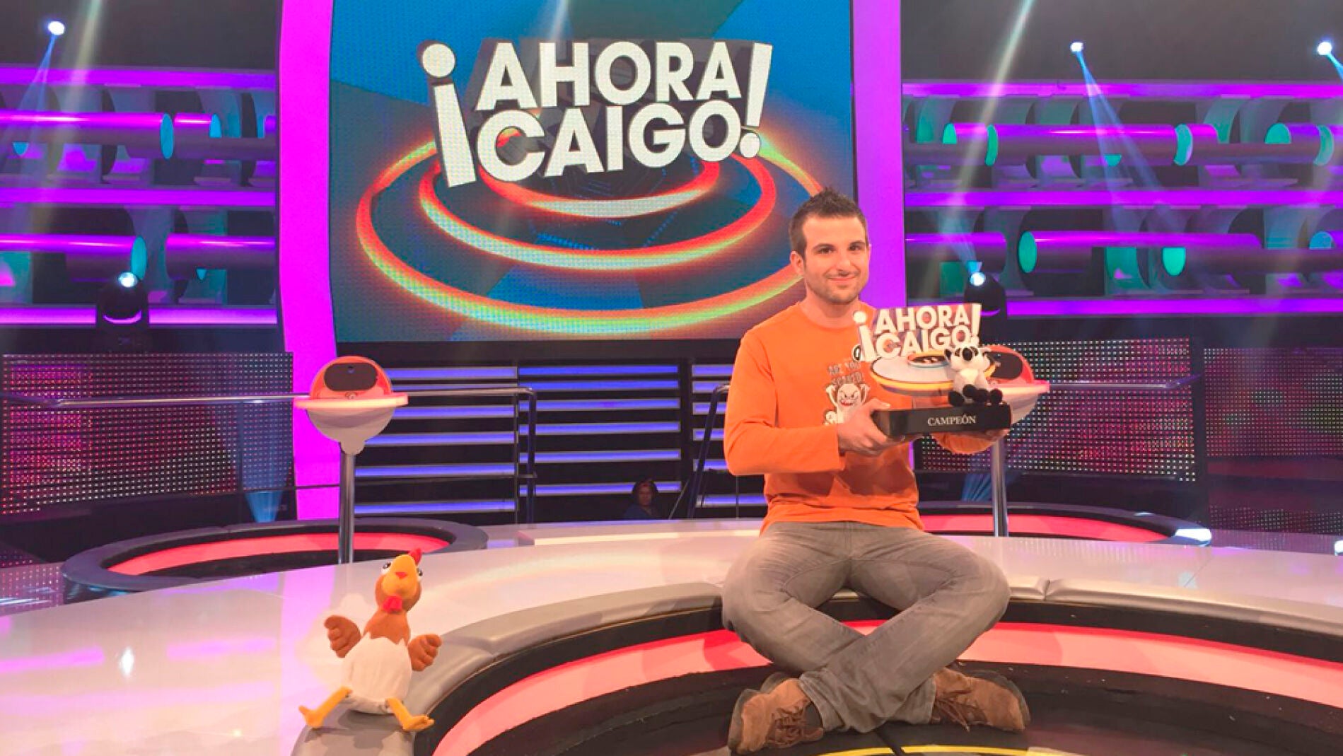 As&iacute; se grab&oacute; la final del especial campe&oacute;n de Espa&ntilde;a de '&iexcl;Ahora Caigo!'