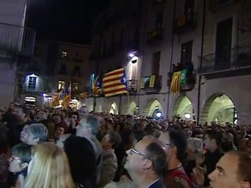 Unas 2.000 personas se manifiestan en Girona para pedir la liberación de los exconsellers