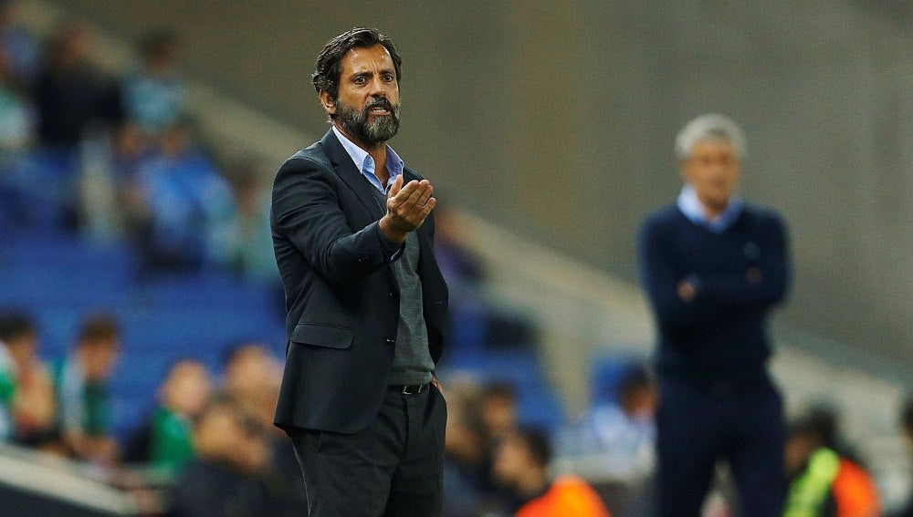 El entrenador del Espanyol, Quique Sánchez Flores