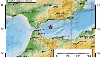 Terremoto de 4 grados de magnitud con epicentro al oeste del Mar de Alborán