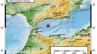 Varias localidades de Málaga 'tiemblan' con un terremoto de 4 grados de magnitud con epicentro al oeste del Mar de Alborán
