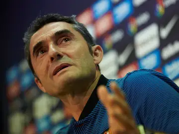 Ernesto Valverde, en rueda de prensa Ernesto Valverde, en rueda de prensa