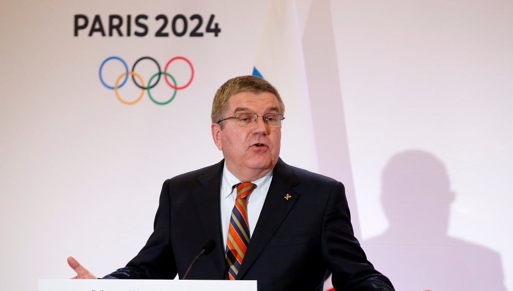 El presidente del COI, Thomas Bach
