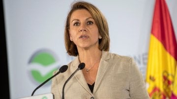 La secretaria general del PP y presidenta de Castilla-La Mancha, María Dolores de Cospedal