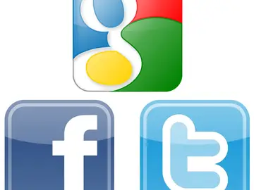 Google, Facebook y Twitter Google, Facebook y Twitter