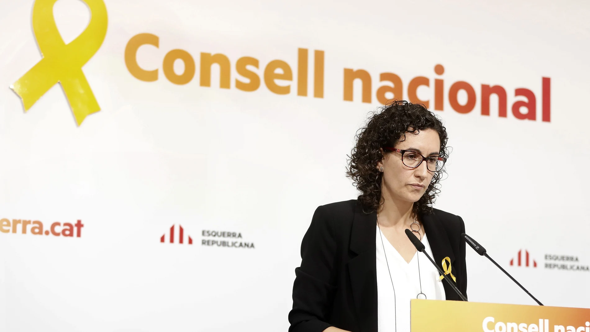 La secretaria general de ERC, Marta Rovira, durante su intervención La secretaria general de ERC, Marta Rovira, durante su intervención