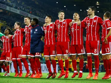 El Bayern celebra la victoria sobre el Dortmund El Bayern celebra la victoria sobre el Dortmund