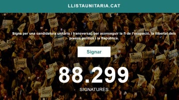 El manifiesto de Puigdemont por un lista unitaria supera las 80.000 firmas