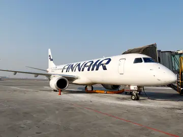Un avión de Finnair Un avión de Finnair