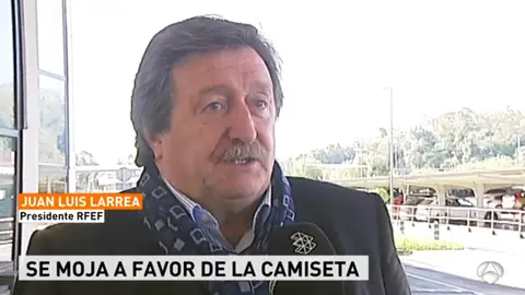 Juan Luis Larrea, presidente de la RFEF Juan Luis Larrea, presidente de la RFEF