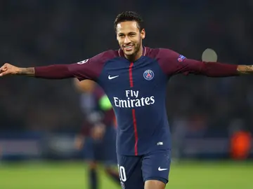 Neymar celebra un gol con el PSG Neymar celebra un gol con el PSG
