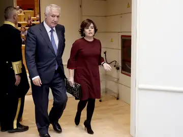 La vicepresidenta del Gobierno, Soraya Sáenz de Santamaría La vicepresidenta del Gobierno, Soraya Sáenz de Santamaría