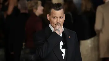 Johnny Depp en la premiere de 'Asesinato en el Orient Express'
