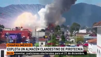 Explota una fábrica clandestina de pirotecnia situada en una vivienda en México