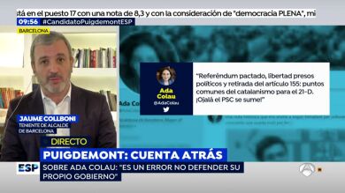Jaume Collboni, sobre Ada Colau: 