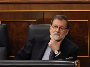 El presidente del Gobierno, Mariano Rajoy, durante la sesión de control al Ejecutivo El presidente del Gobierno, Mariano Rajoy, durante la sesión de control al Ejecutivo
