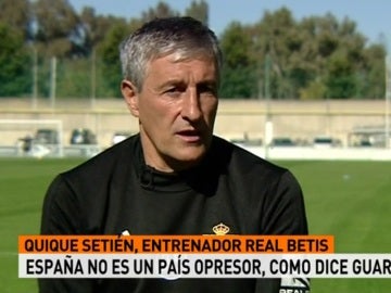 Quique Setién, técnico del Betis