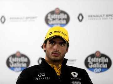 Carlos Sainz, en un acto publicitario